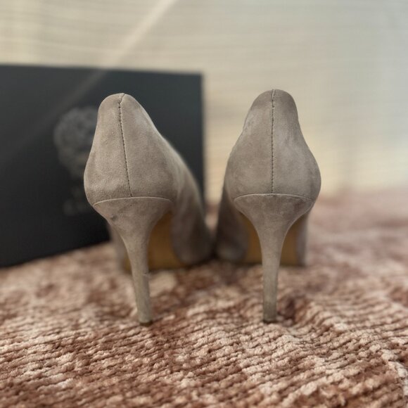 Vince Camuto Ankia Suede Pump- Fog (soft gray) - Picture 4 of 4